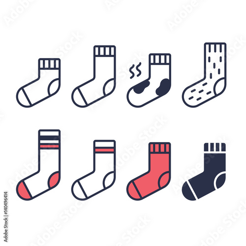 Set of socks icons