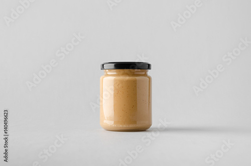 Peanut / Almond / Nut Butter Jar Mock-Up photo