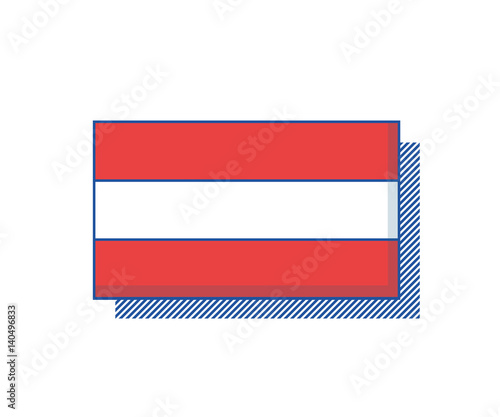 Austria vector flag. Trendy design