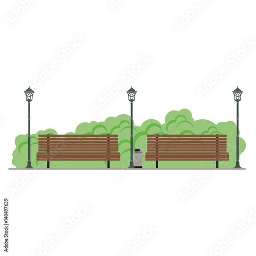 park vector illustration