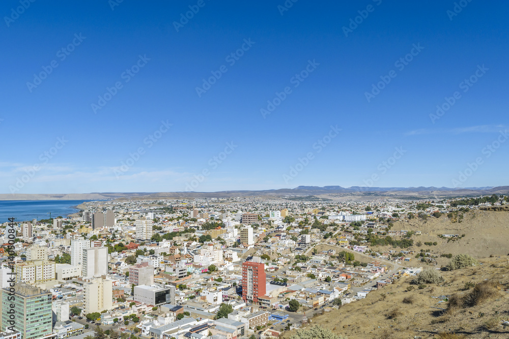 Aerial View of Comodoro Rivadavia City, Argentina