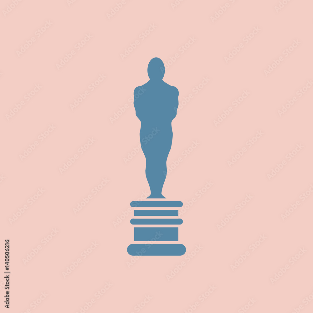 Best person award Icon Flat Style Vector Illustration