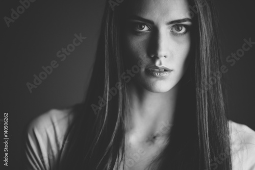 Beautiful young woman portrait