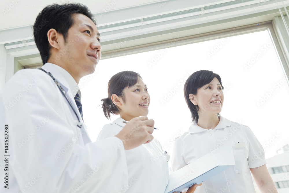 Doctor and nurses smiling Doctor and nurses smiling
