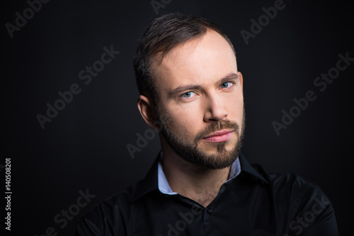 Handsome bearded man