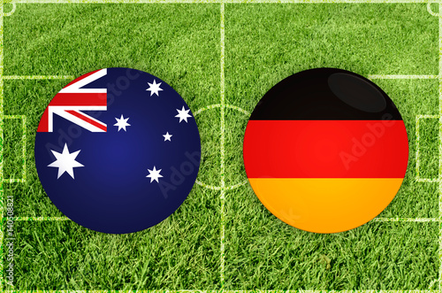 Australia vs Germany football match