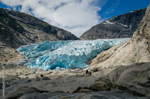 Hiking path to Nigardsbreen Glacier, Norway