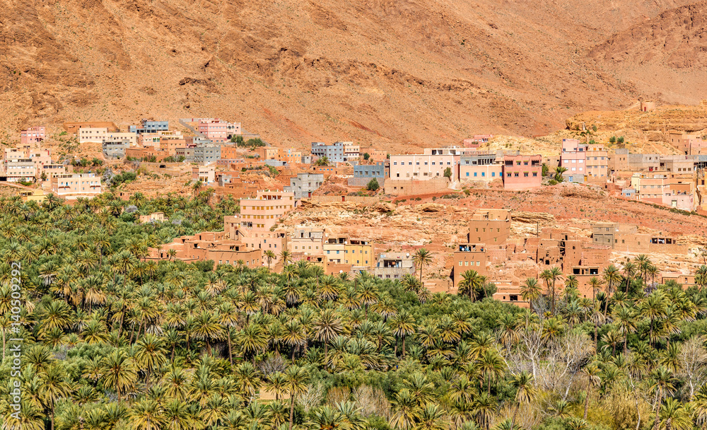 Oasis of the Todra River at Tinghir, Morocco