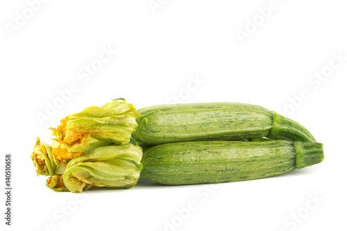 Zucchine con fiore