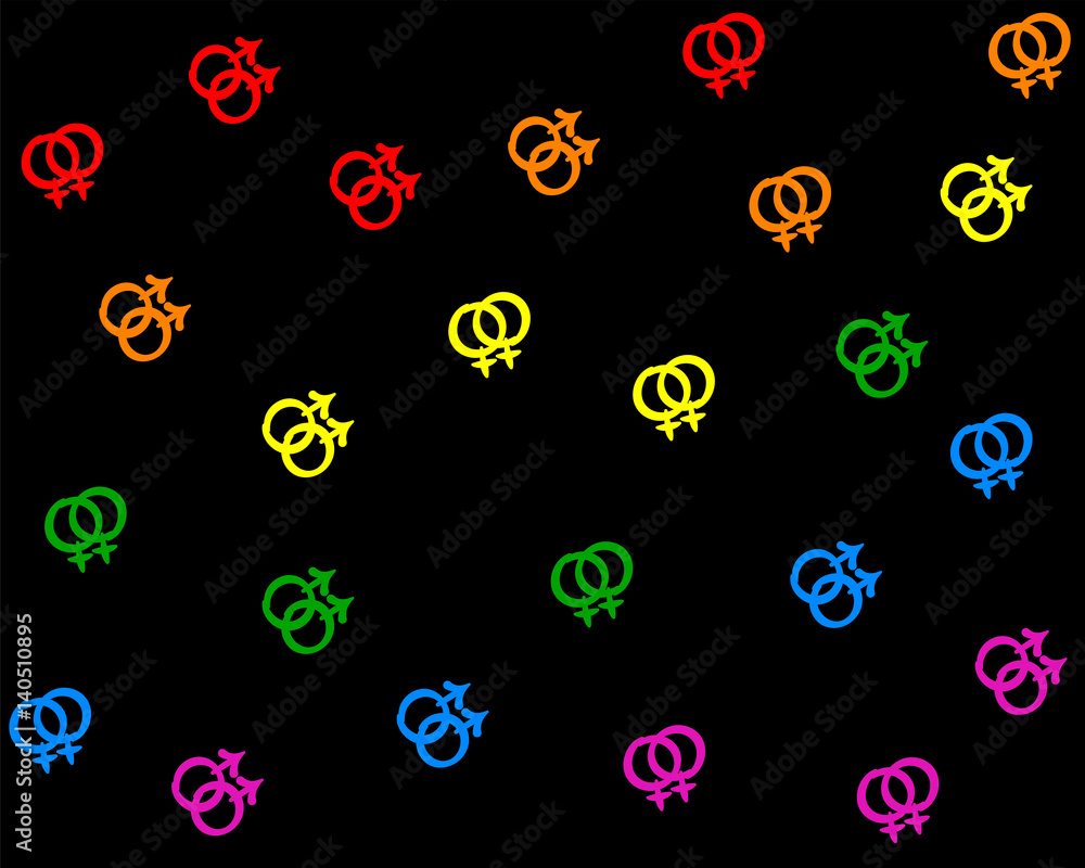 lgbt wallpaper. Isolated vector