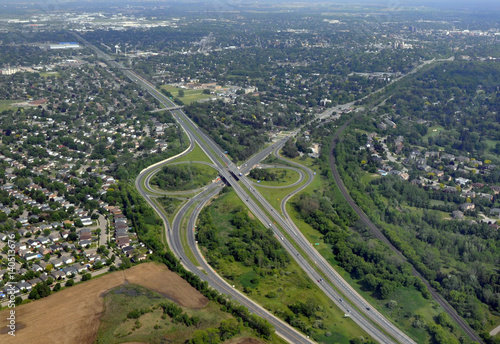 highway intersection near Brantford Ontario Canada