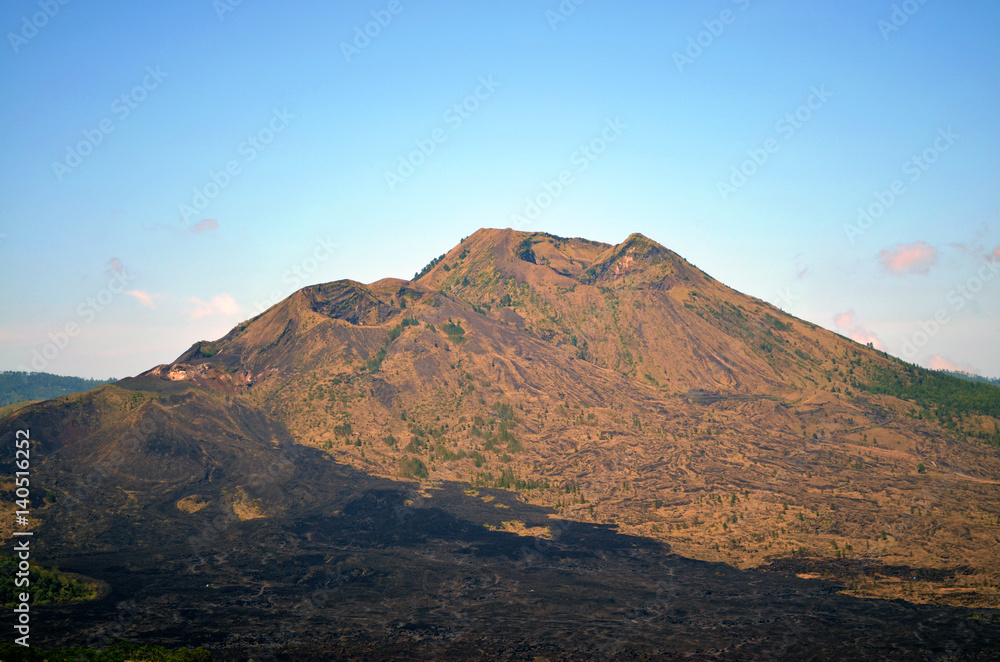 old sleeping volcano and the burnt earth around after the eruption old sleeping volcano and the burnt earth around after the eruption