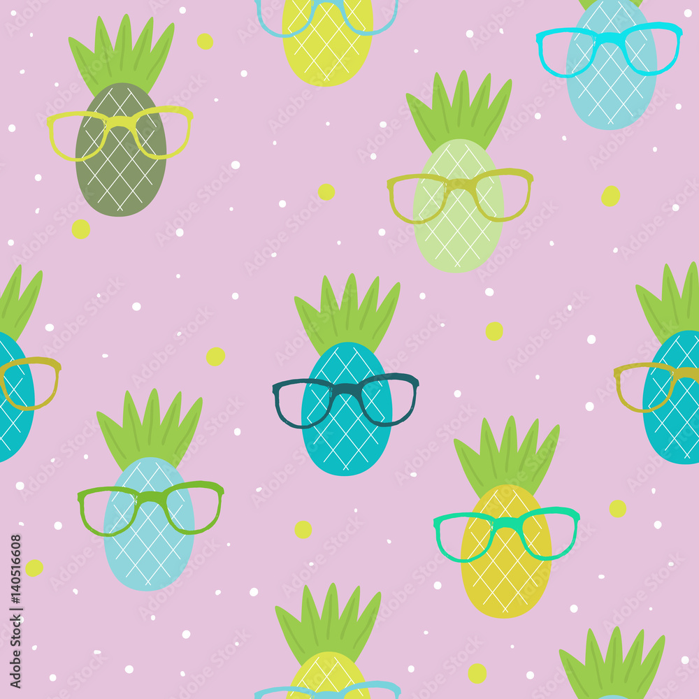 seamless pineapple pattern vector illustration seamless pineapple pattern vector illustration
