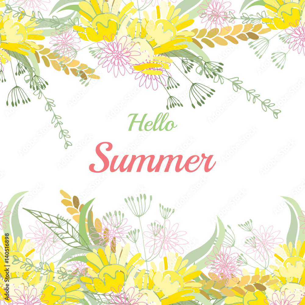 Summer flower composition Summer flower composition