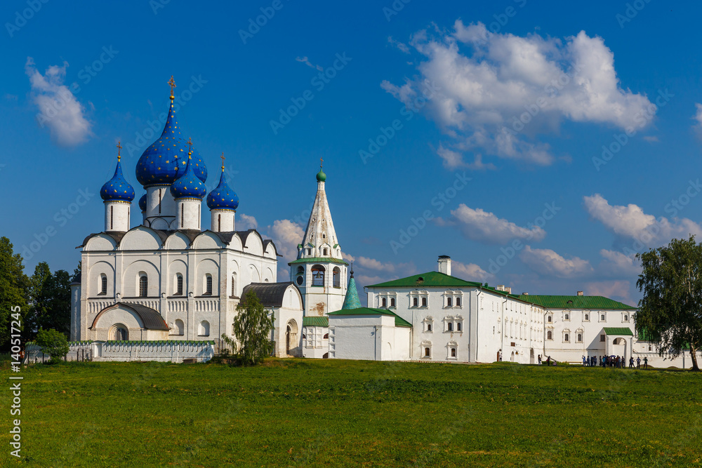 Suzdal, Golden ring of Russia. The architectural ensemble of Suzdal Kremlin.