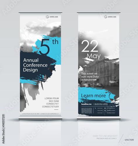 Design of a roll up vertical banner