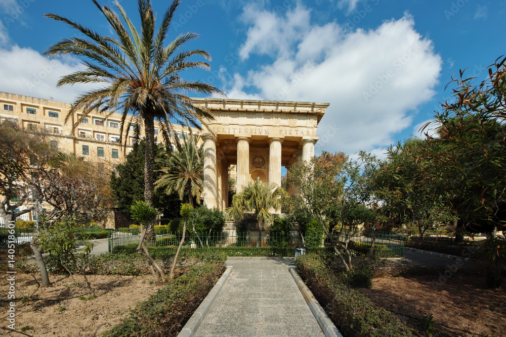 Obraz premium Lower Barrakka Gardens, Valletta, Malta