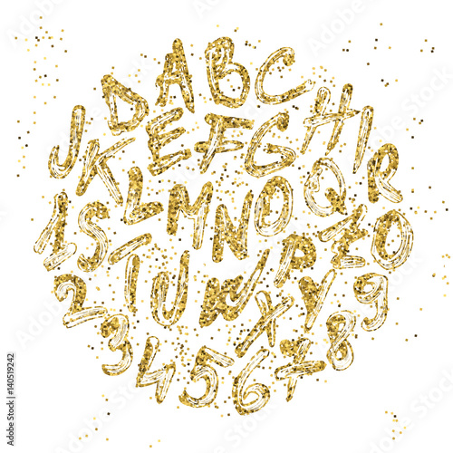 Glitter font