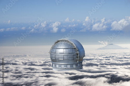 cloud surrounded observatory