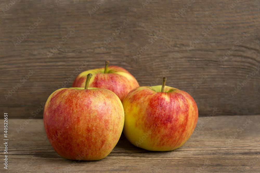 Healthy apples on wooden background Healthy apples on wooden background
