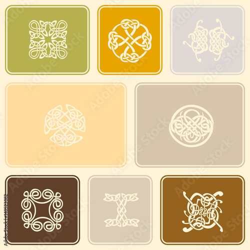 seamless pattern with Celtic art and ethnic ornaments for your design