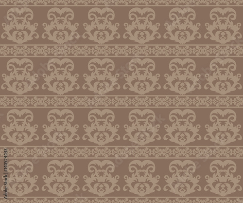 Brown seamless classic pattern