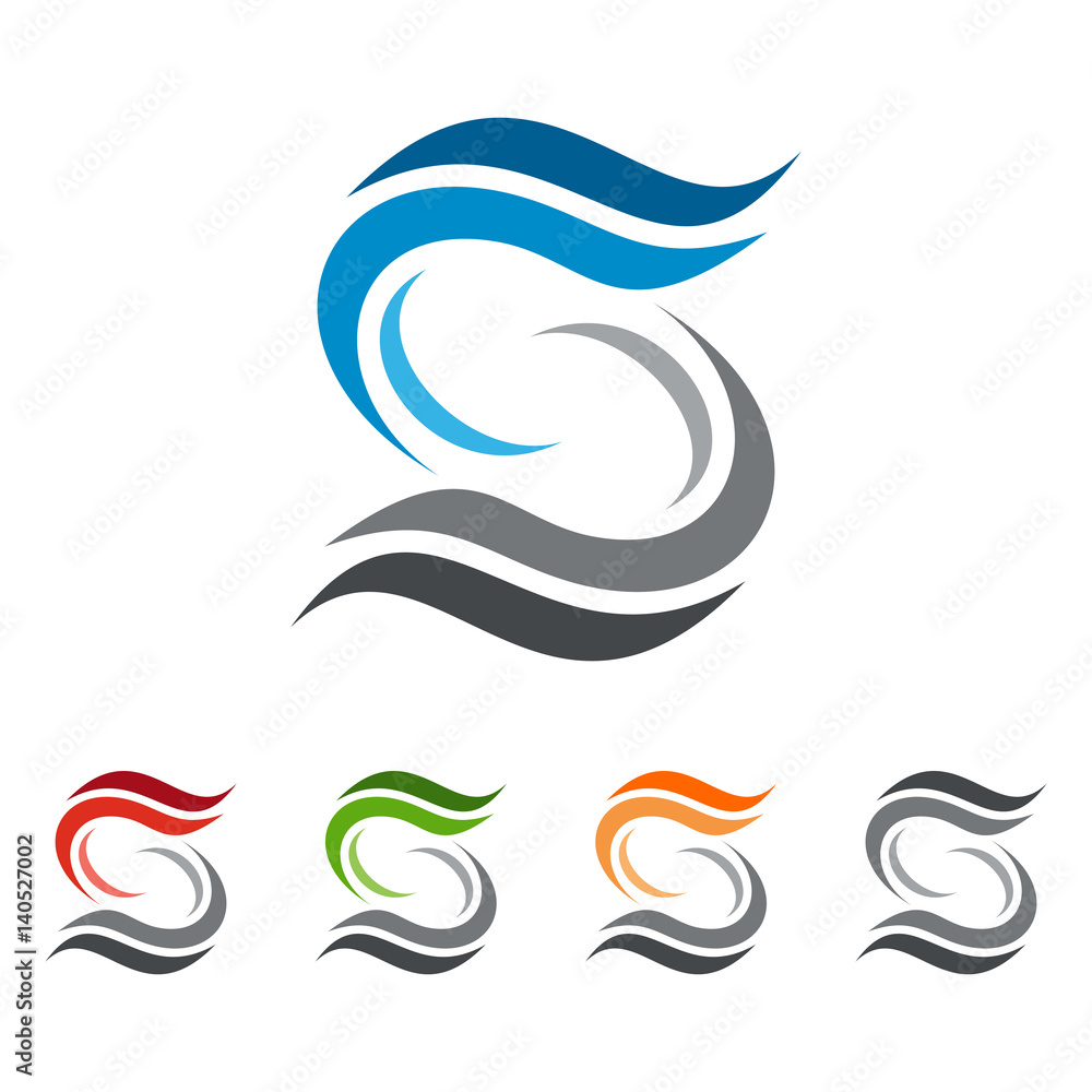 letter s, vector logo design Stock Vector | Adobe Stock