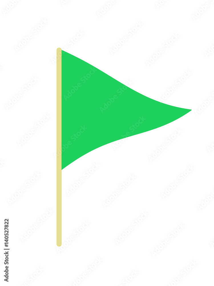 green triangle flag