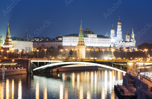 An amazing sunset over Moscow, Russia