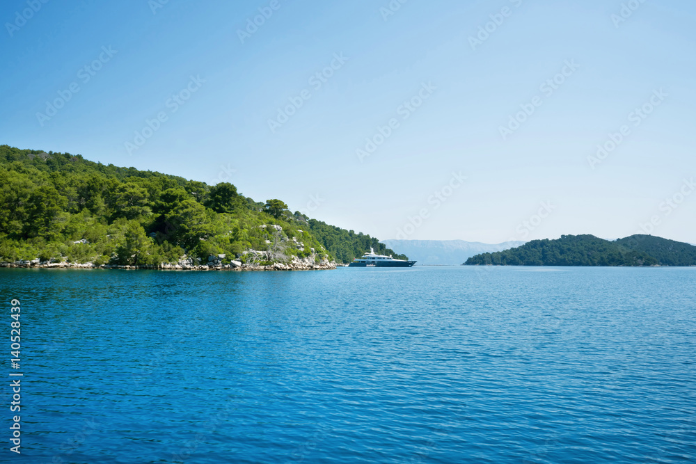 Beautiful seascape of Adriatic. Traveling, yachting, vacation concept.
