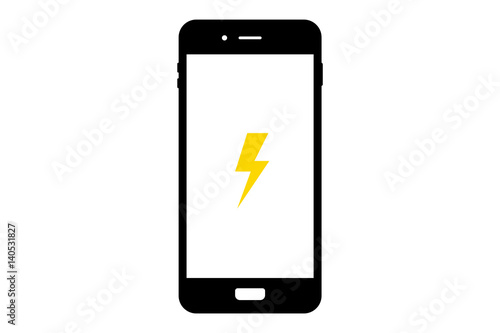 Smartphone - Laden - Akku - Blitz