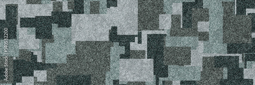 Military color pixel textile illustration