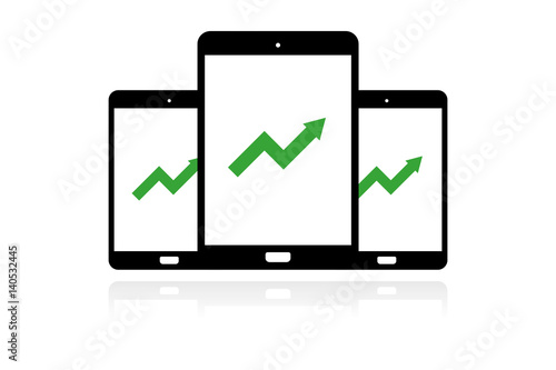 Tablet Banner - Börsenkurs steigt