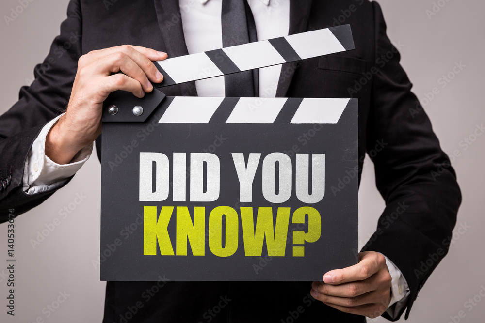 Fototapeta premium Did You Know?