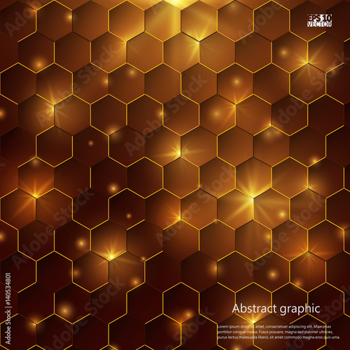 Graphic illustration with geometric pattern. Eps10 Vector illustration.