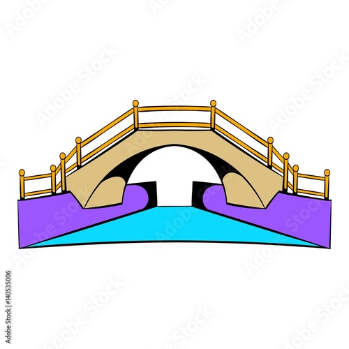 Bridge icon cartoon