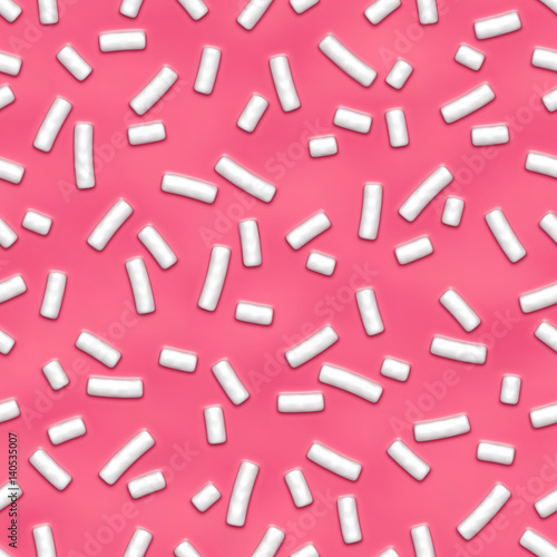 Seamless pattern with many decorative sprinkles