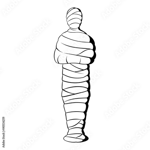 Mummy icon cartoon