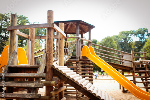 Pictures of the playground in summer