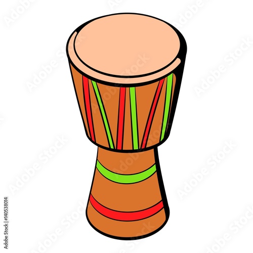 Australian ethnic drum icon cartoon