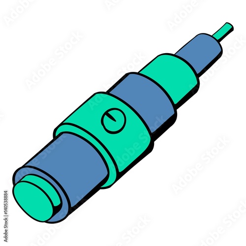 Electronic cigarette atomizer icon cartoon