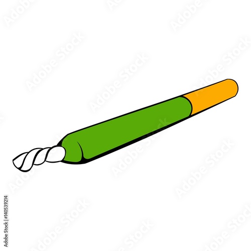 Marijuana joint icon cartoon