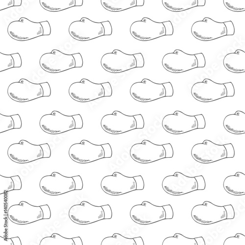 boxing glove seamless vector pattern