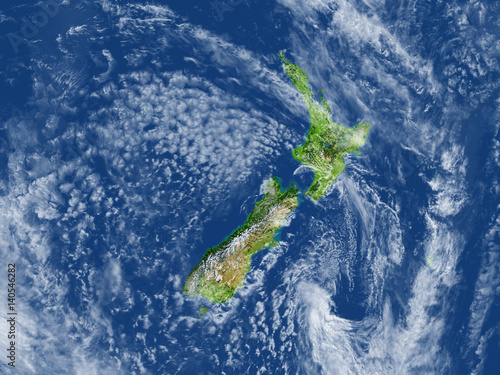 New Zealand on planet Earth