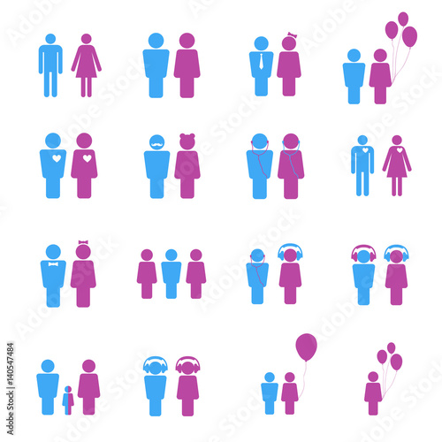 toilet doors icons for male and female genders vector © bbnkpvlvktrvch