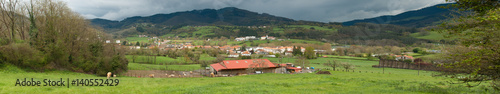 Overview of Sopuerta, Biscay. photo