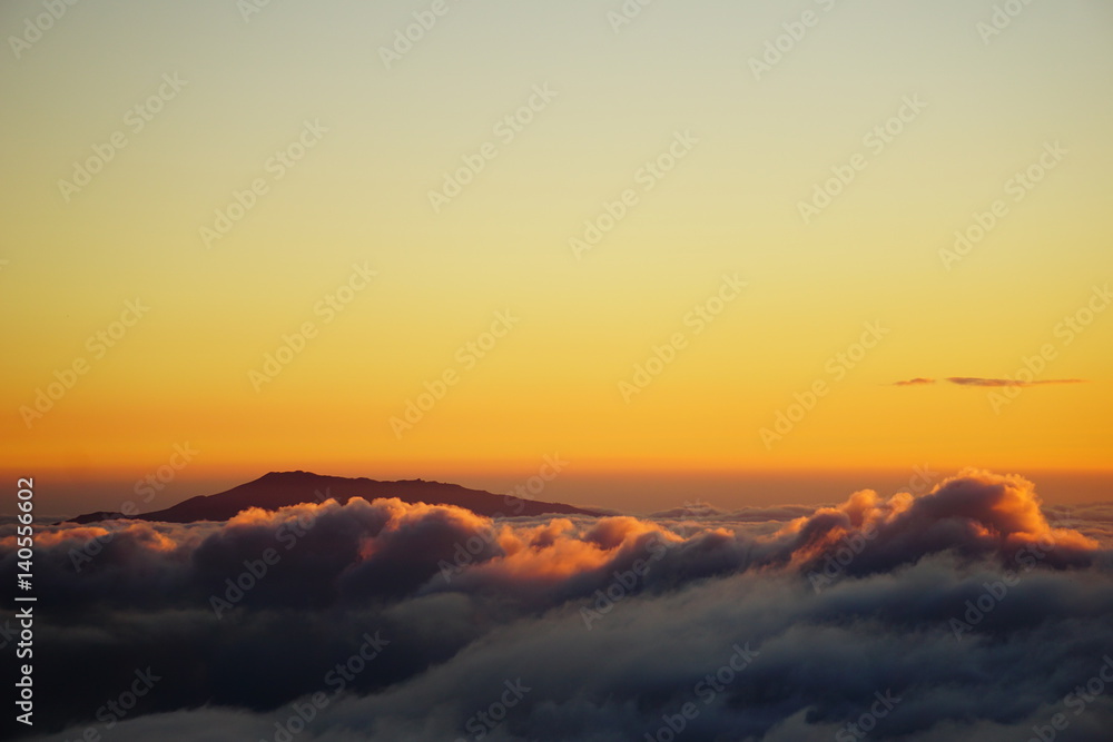 Fototapeta Hualalai Mountain Hawaii Clouds