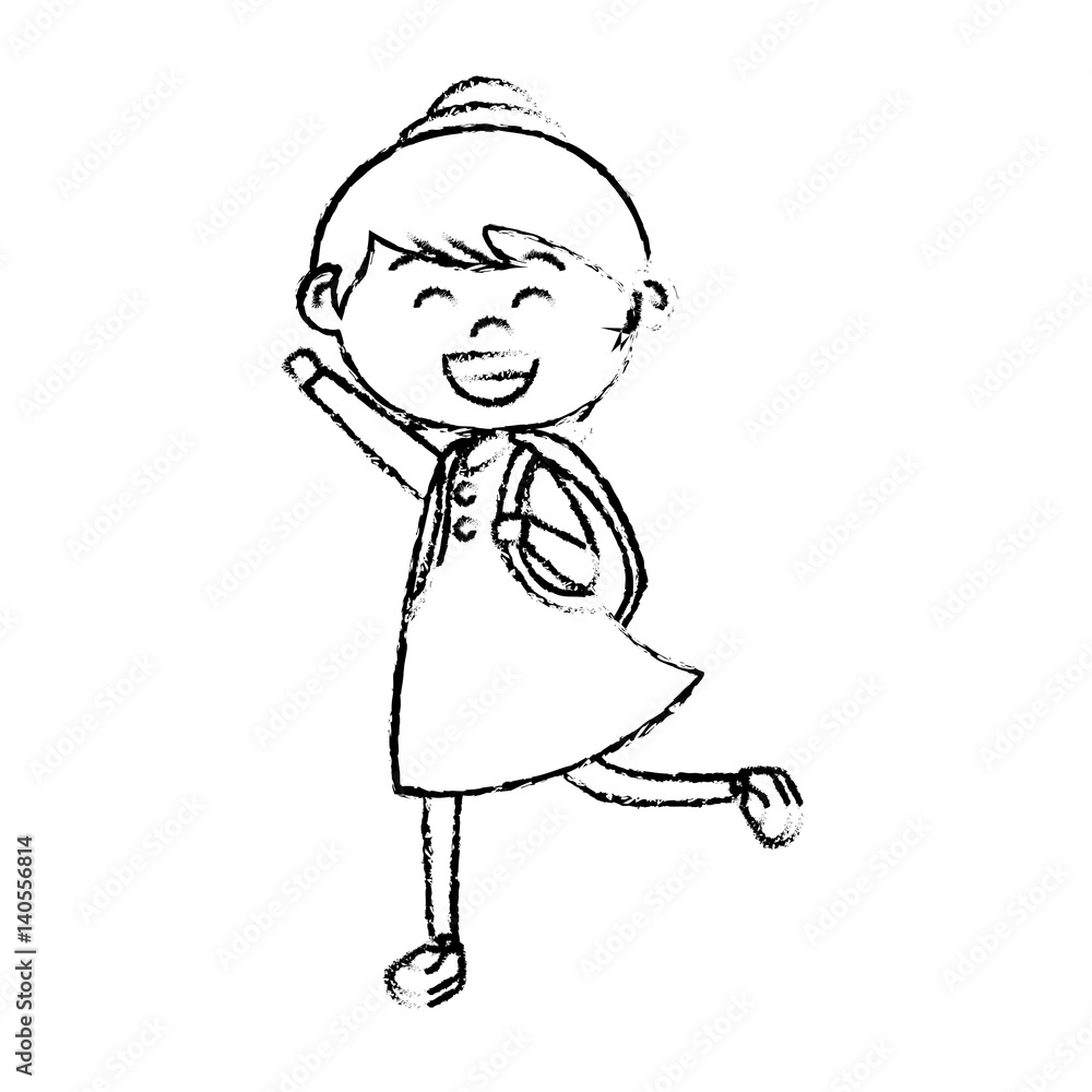 cute little girl character vector illustration design cute little girl character vector illustration design