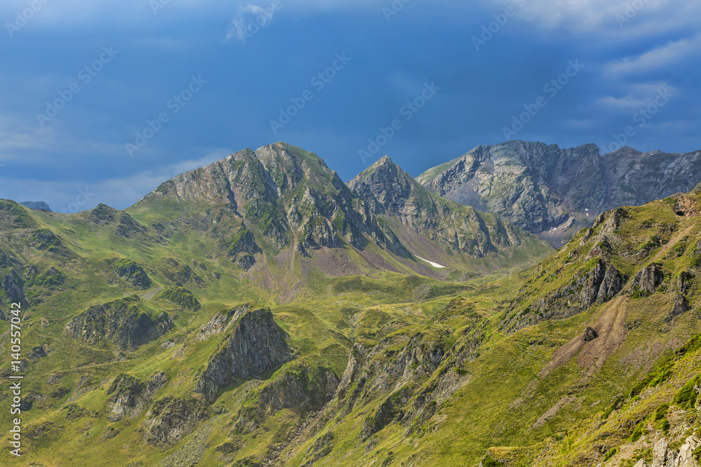 Landscape in Pyrenees Mountains