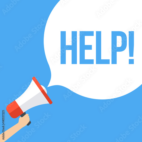 Help! Megaphone Banner